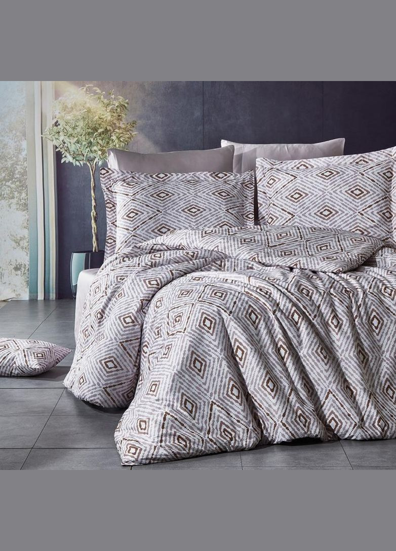 Комплект постельного белья "Trigon Bej" (евро), сатин Belizza (373379140)