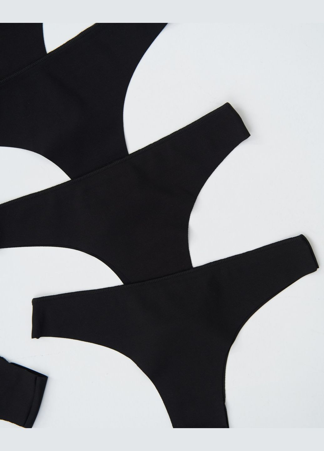 Жіночі трусики-бразиліани чорні 5 шт. Nicoletta (322126753)