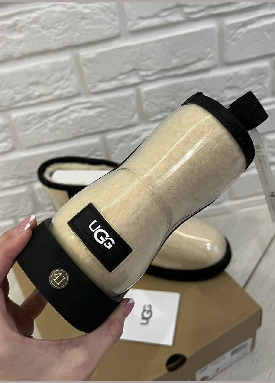 Угги мини Силиконовые прозрачные молочные mimi clear UGG (306852021)