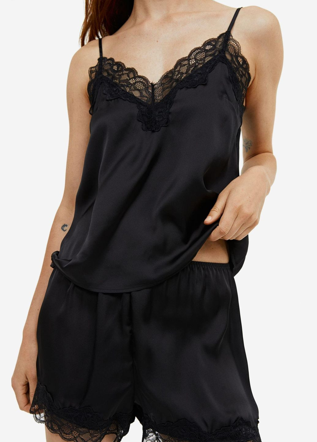 Топ для сну,чорний, H&M (329822383)