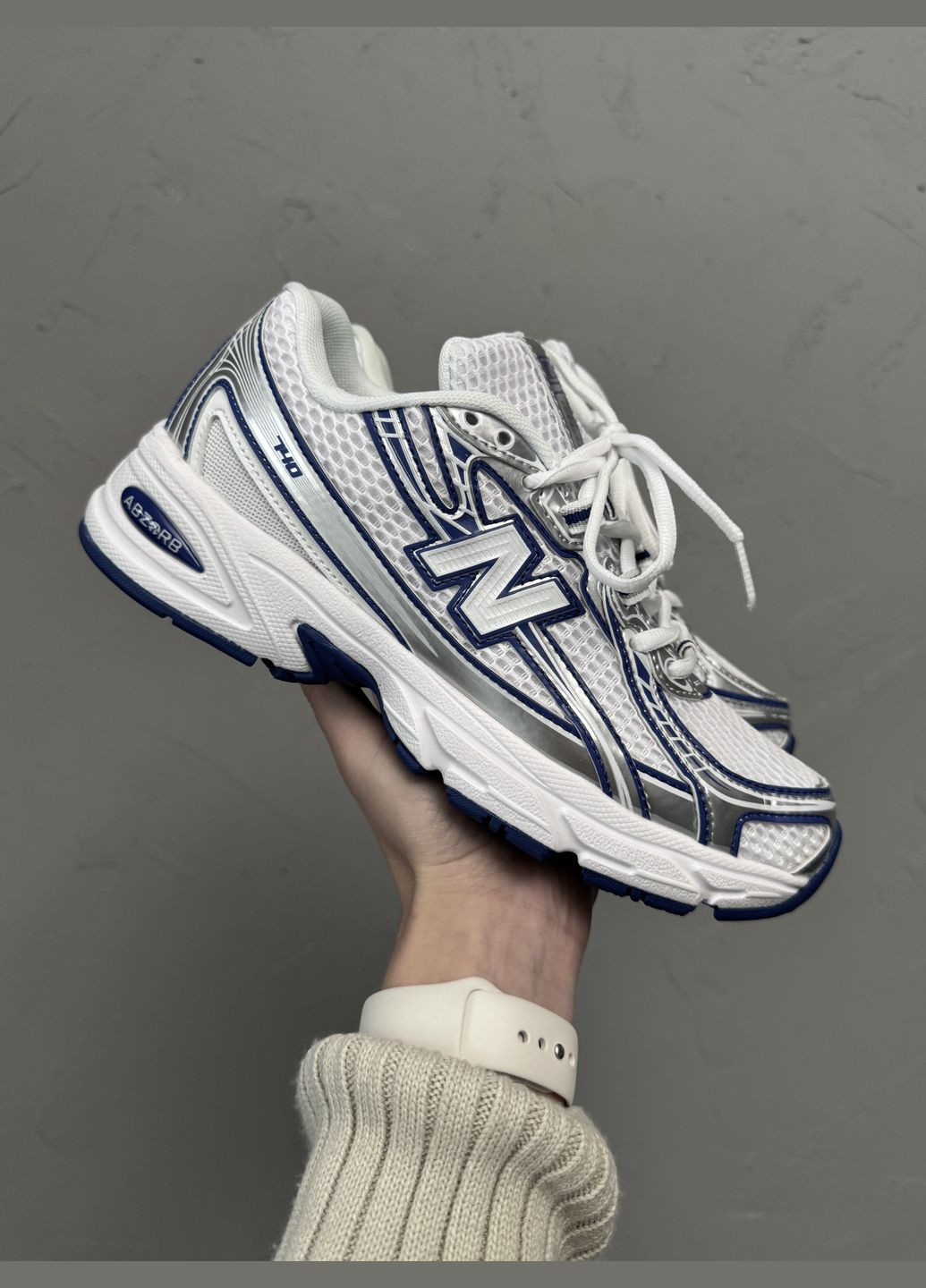 Сірі Осінні кросівки чоловічі new balance 740 grey white | нью беланс 740 сірі білі No Brand