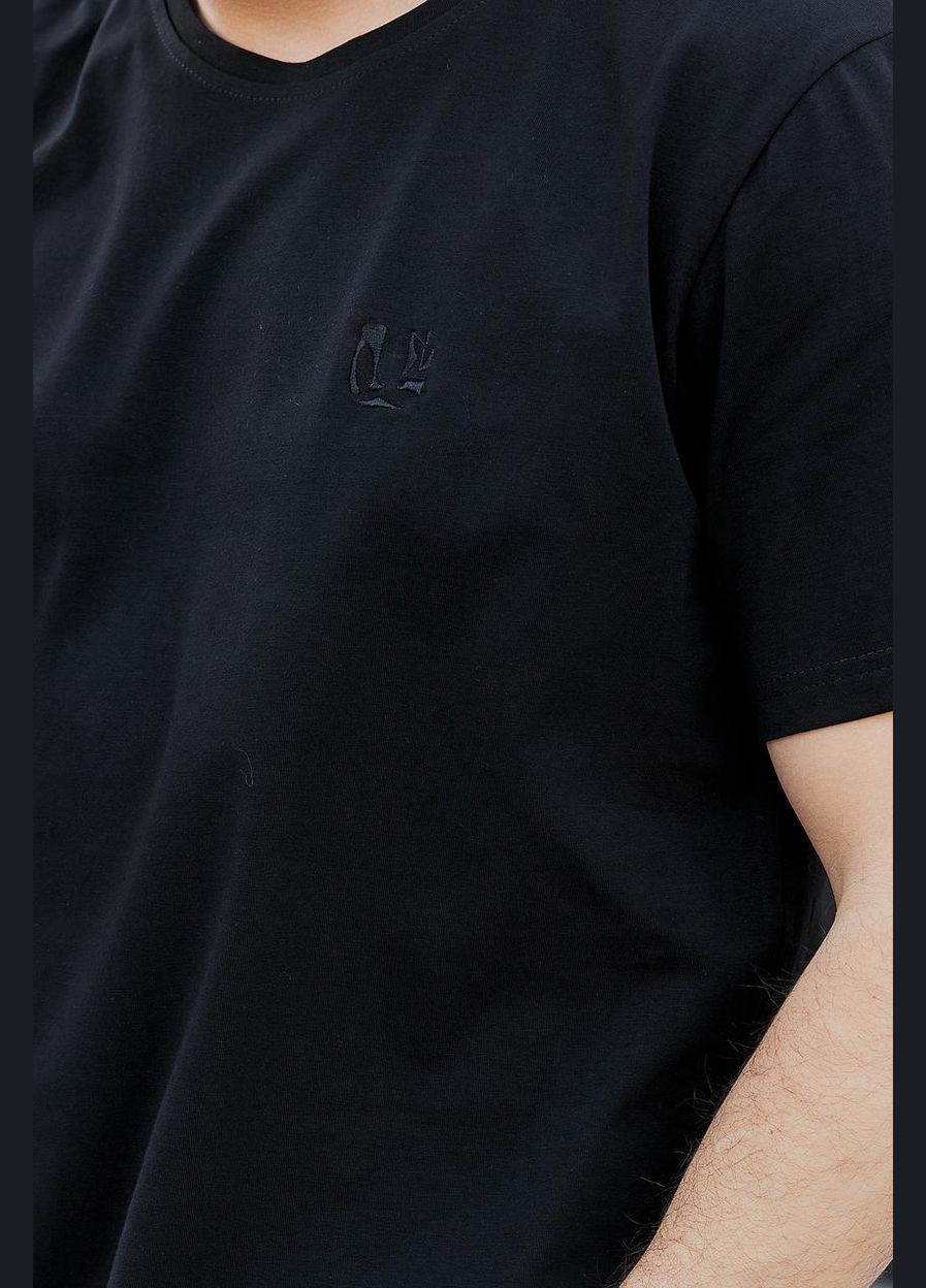 Чорна футболка чоловіча (м0174) UMON