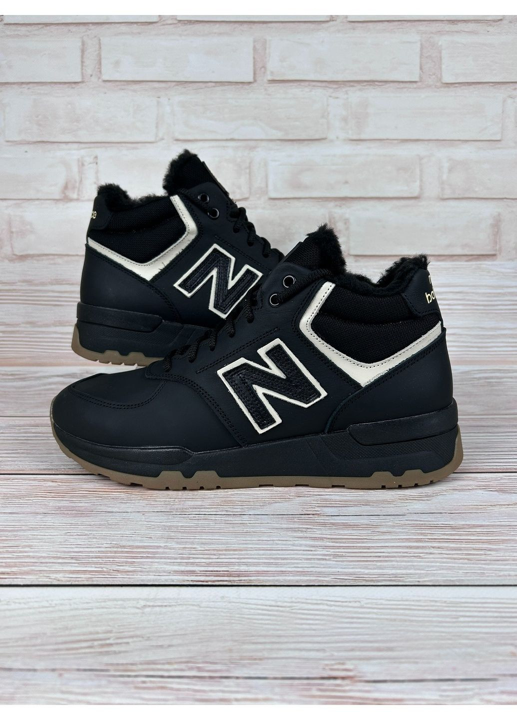 Чорні Зимовий чоловічі кросівки чорні високі зимові кросівки із шкіряні на плоскій підошві для прогулянок Barzoni