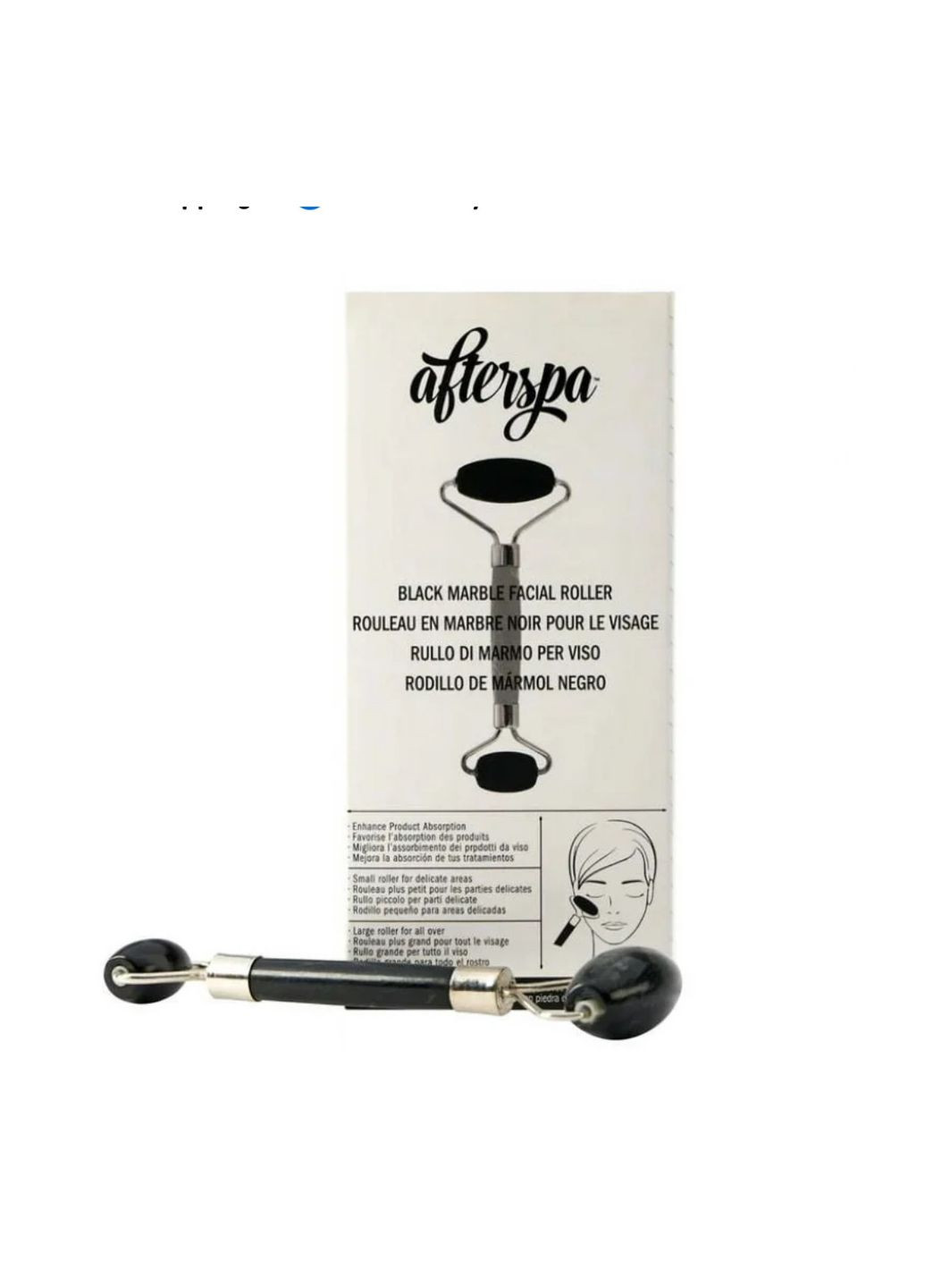 Ролік масажер для обличчя Black Marble Facial Roller AfterSpa (368721283)