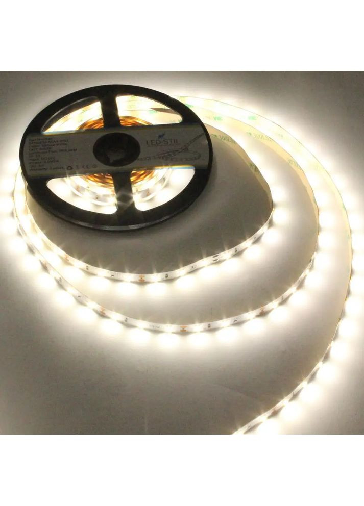LED стрічка 4000K, 4,8 W, 2835, 60 шт, IP33, 12V,500LM Led-Stil (371777584)