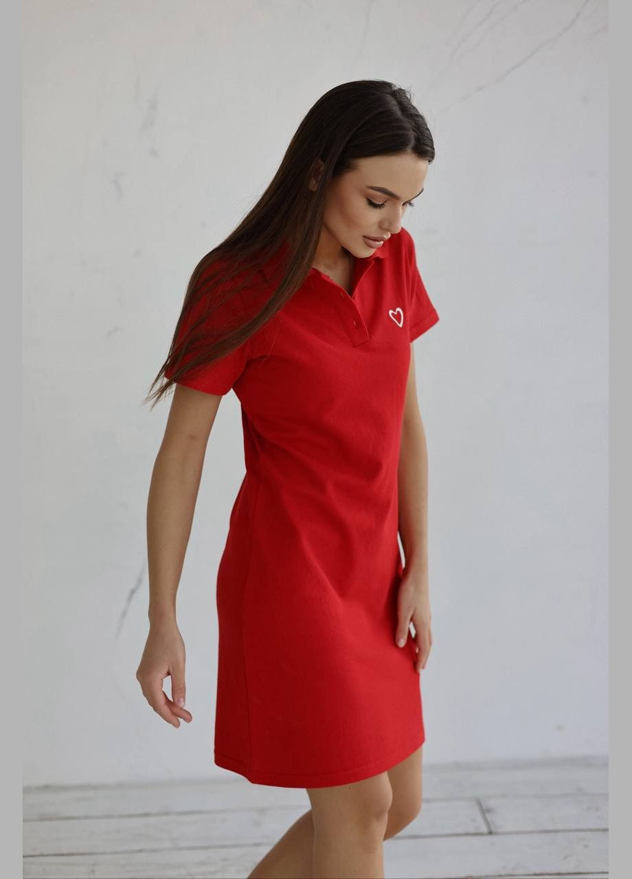 Червона жіноча сукня лакоста No Brand