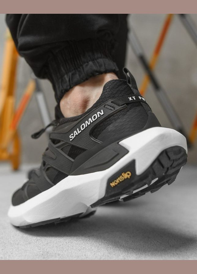 Черные демисезонные стильные мужские кроссовки salomon черные No Brand