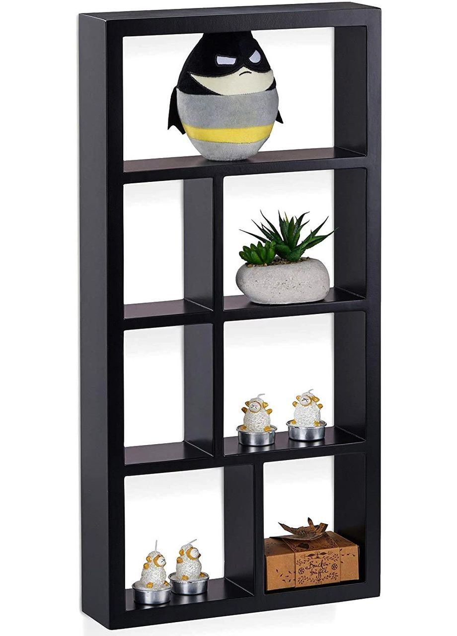 Настенная полка из дерева Атербери 2 венге (НСП-208812) No Brand (328076818)