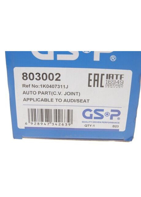 ШРКШ (наружный) VW Caddy III 1.9TDI/Passat B6/Golf V/Octavia (36x27x106) 803002 RU63 GSP (345775040)