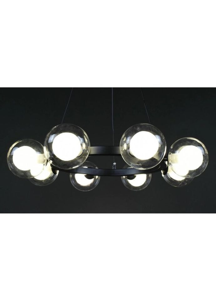 Люстра подвесная на 8 лампочек 27914 Черный 25-130х54х54 см. Sunnysky (335975239)