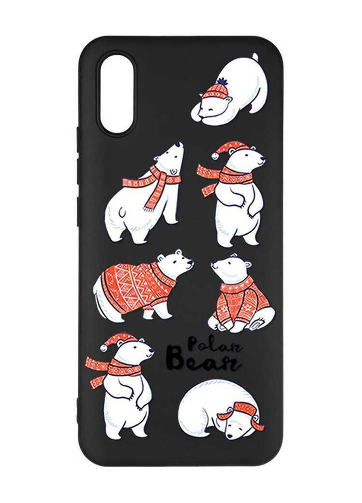 Матовый чехол на Xiaomi Redmi 9A Мишки (принт 145) Creative (362964228)