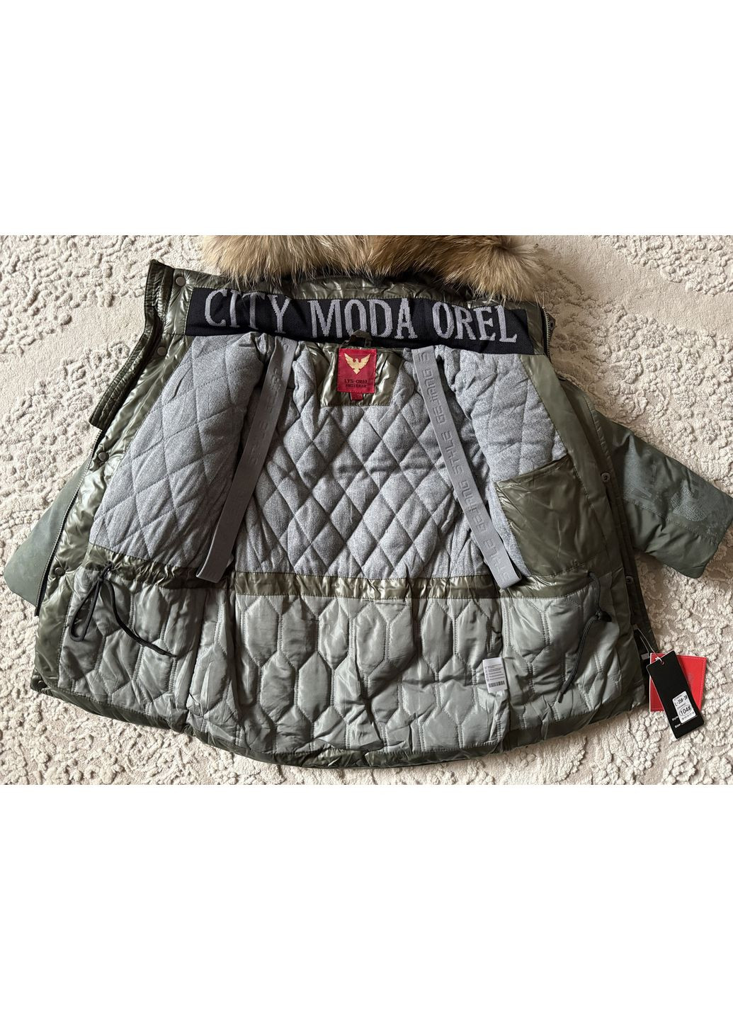 Комбінована зимня дитяча зимова подовжена куртка пальто на хлопчика 104-128 No Brand