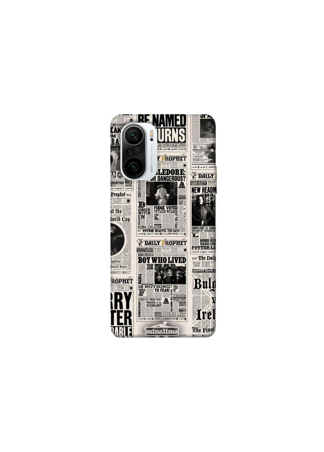 Чехол на Xiaomi Redmi K40 / K40 Pro / K40 Pro+ / Poco F3 Harry Potter newspaper Frontalka (354687423)