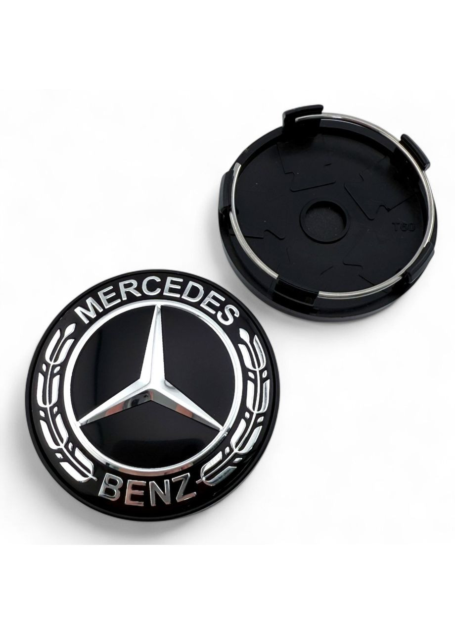 Ковпачок в диски Мерседес заглушка для дисків Mercedes 60/56 мм. Чорні(1 шт.) Mercedes-Benz (354698341)