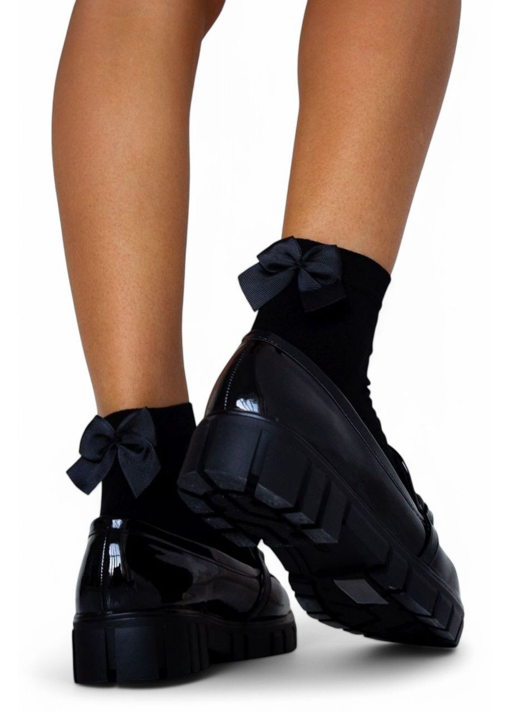 Чорні шкарпетки бавовняні з бантами 0965 Milena (351583535)