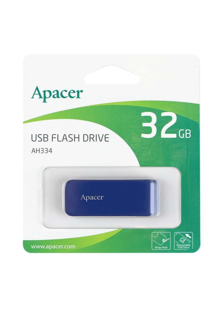 USB флеш-накопитель AH334 32gb Синий Apacer (370440351)
