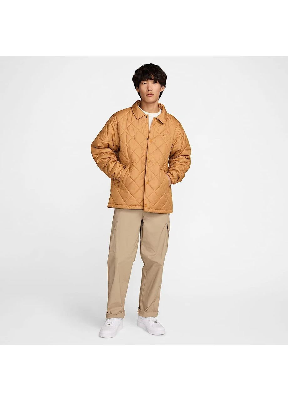 Оранжевая куртка club lightweight quilted therma-fit insulated orange fz0634-224 Nike