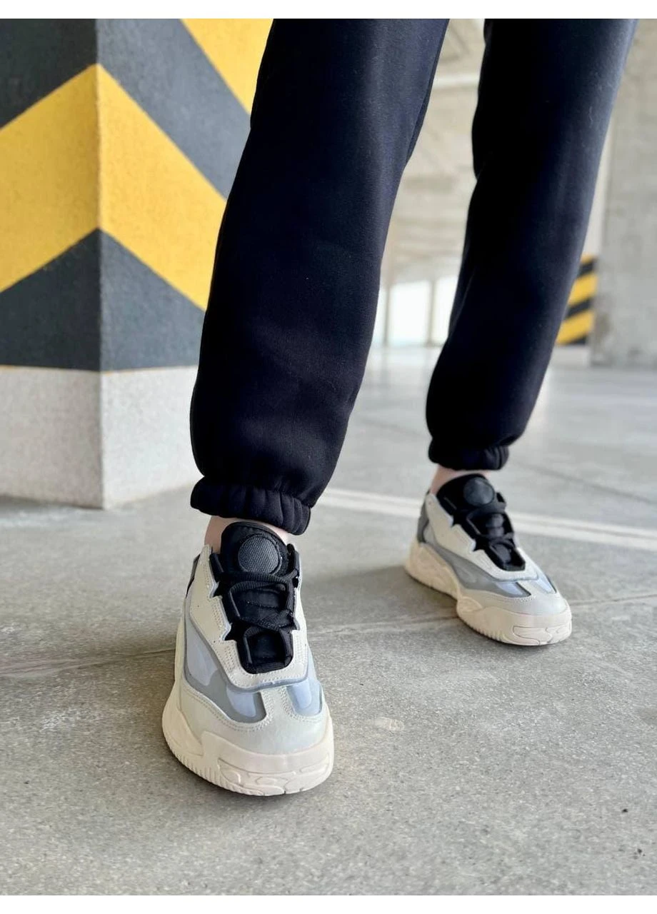 КРОССОВКИ ЖЕНСКИЕ ADIDAS NITEBALL BEIGE BLACK АДИДАС НАЙТБОЛ ЧЕРНЫЕ No Brand чёрные демисезоны (391019378)