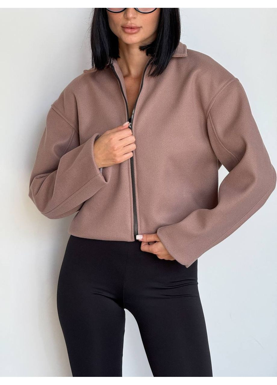 Жіночий стильний бомбер в мінімалістичному дизайні. Україна на блискавці (354693555)