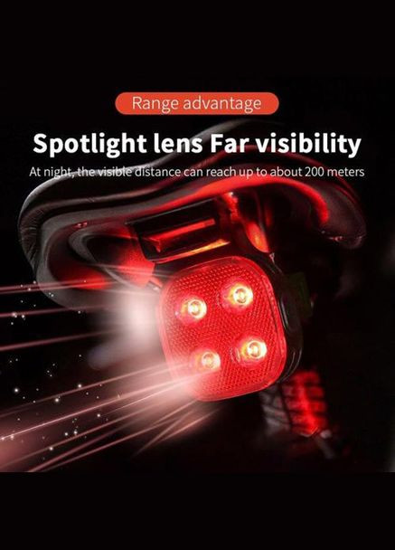 Стоп-сигнал на заднюю раму велосипеда FY-328S, Велосипедный фонарь с сигналом, Велофонарь UR-182 на багажник Terra (349511974)