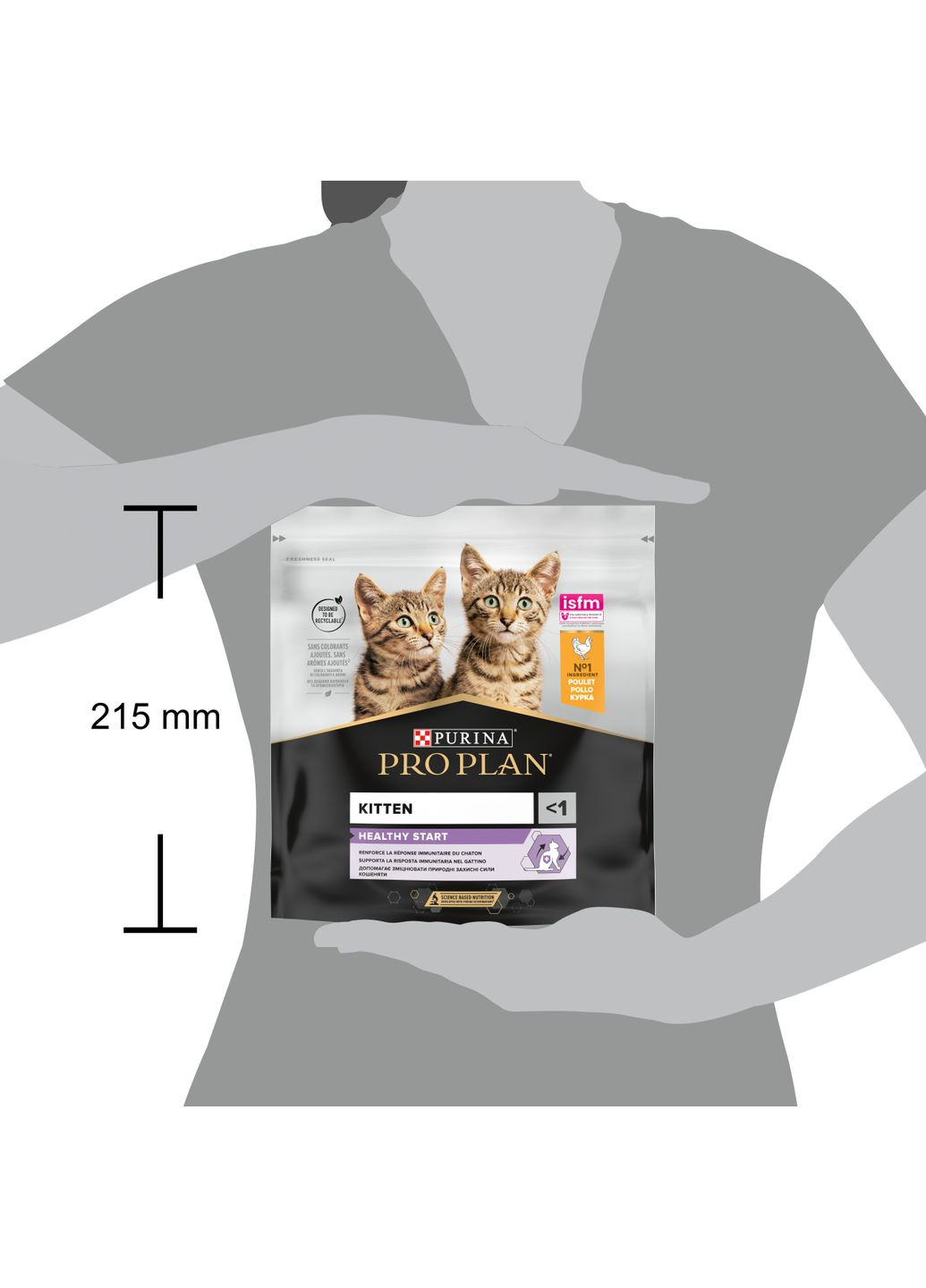 Сухой корм Pro Plan Kitten <1 Healthy Start для котят с курицей 400 г Purina (332653632)