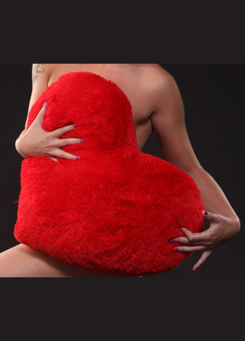 Большая подушка Сердце 75 см красный Алина (280915656)