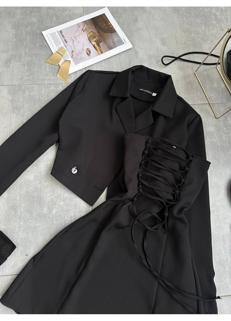 Жіночий костюм-сет (піджак + сукня-корсет) Україна (360548438)