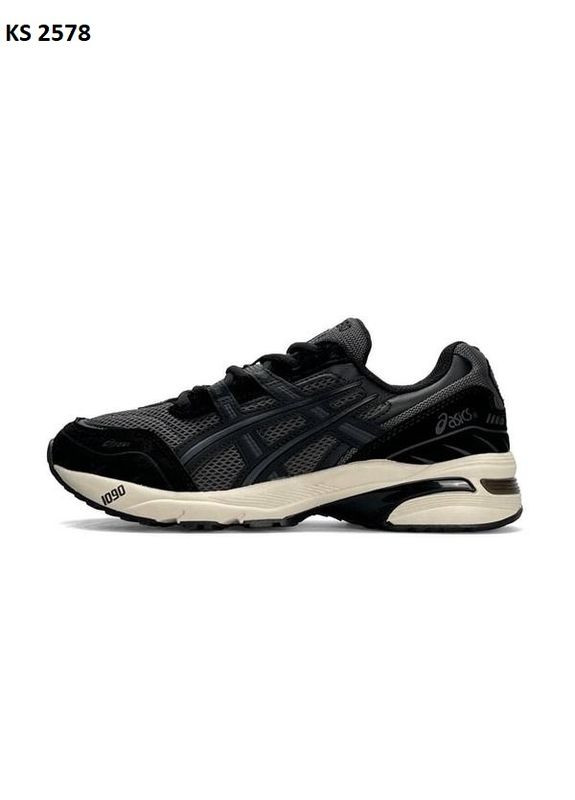 КРОСІВКИ ЖІНОЧІ ASICS GEL-1090 BLACK WHITE АСІКС ГЕЛЬ 1090 No Brand чорні демісезони (368868392)