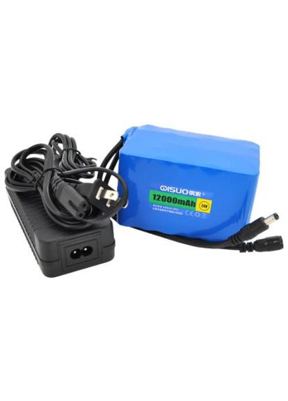 Акумулятор 24V 12A з елементами Li-ion 18650 + зарядний пристрій 25.2V3A,DC5.5x2.1 (QS-2412CH) QiSuo (333932558)