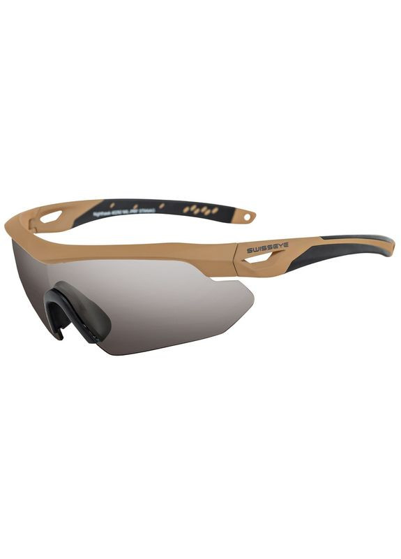 Окуляри Балістичні SWISS EYE тактичні Із змінними лінзами TACT BRILLE SWISS EYE NIGHTHAWK COYOTE (15624635) 40292 Mil-Tec (292132352)