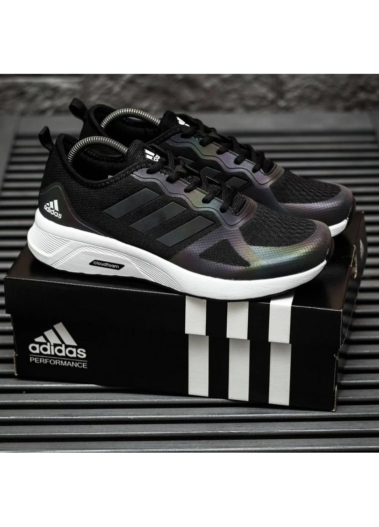 КРОСІВКИ ЖІНОЧІ ADIDAS CLOUDFOAM BLACK WHITE V2 АДІДАС КЛАУДФОАМ БІЛІ No Brand білі демісезони (391950910)