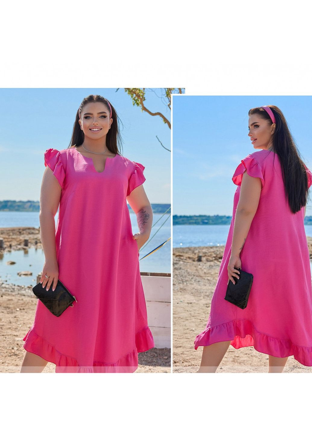 Малинова сукня Liton