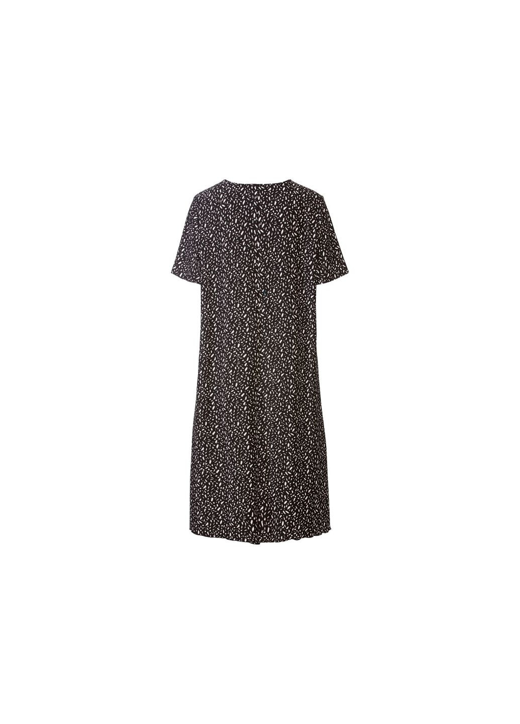 Черное вечернее платье с узором для женщины lidl 369302 Esmara