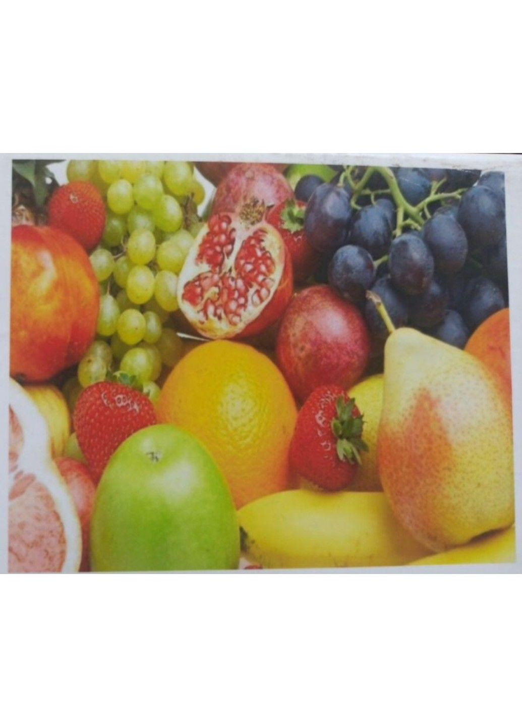 Набір вишивки алмазної Фруктовий натюрморт на підрамнику повна викладка мозаїка 5d 30х40 см No Brand (332208033)