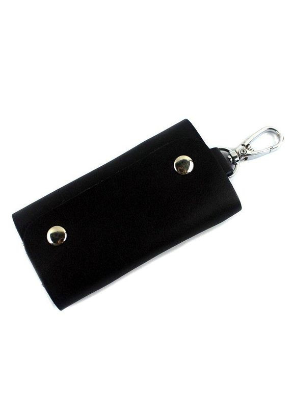 Стильна шкіряна ключниця чорна 14934 Vintage (362418186)