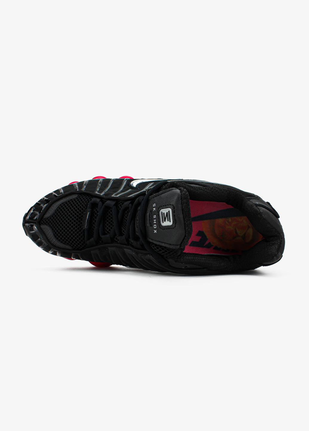 Черные демисезонные кроссовки мужские nike shox black red | найк шокс черные красные No Brand