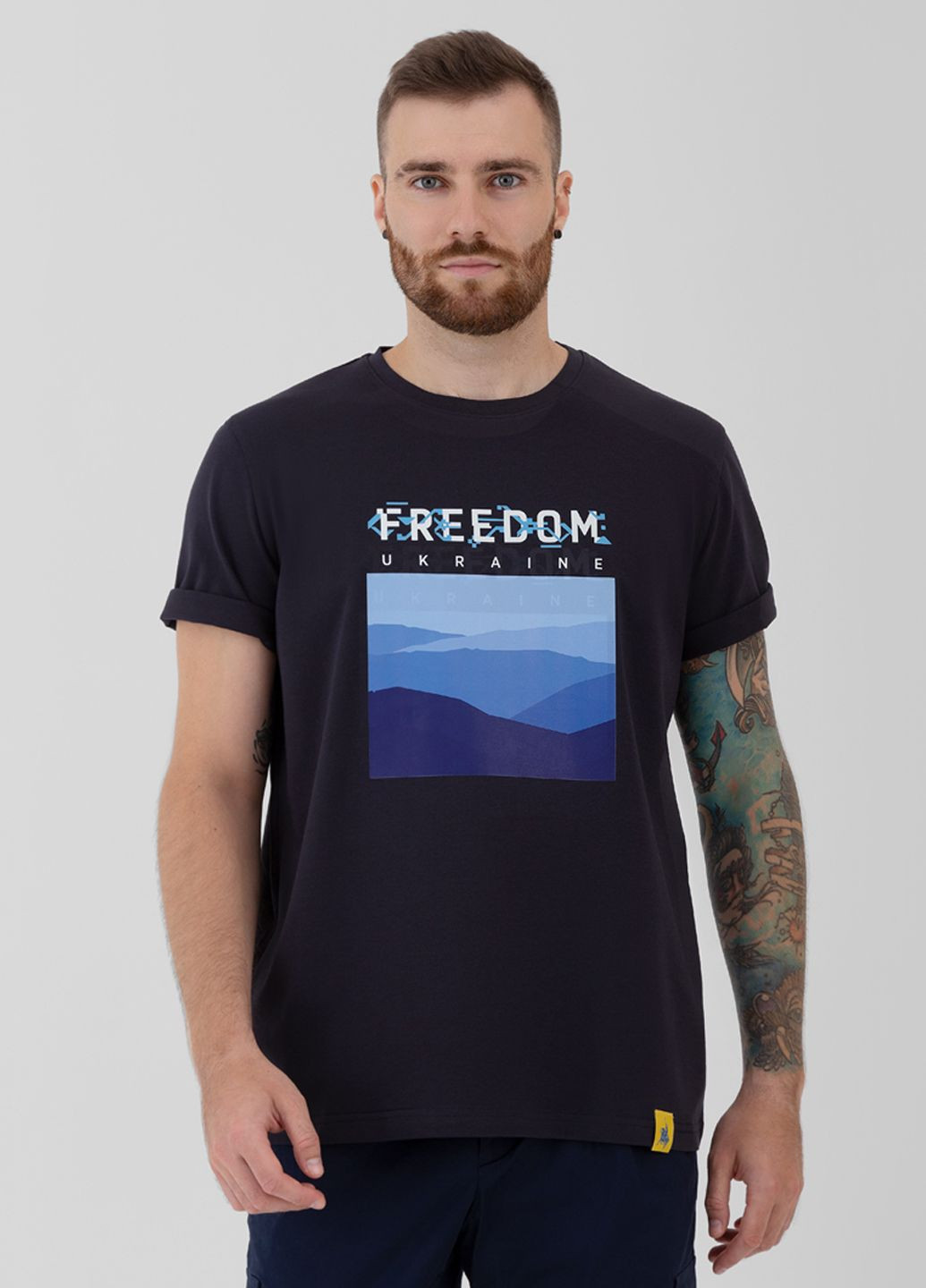 Синяя футболка мужская freedom синяя Arber T-SHIRT FF19