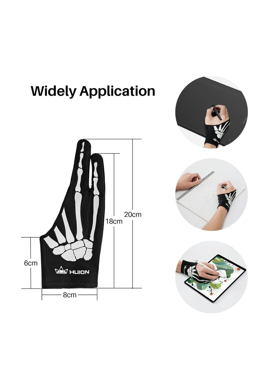 Рукавичка для графічного планшета GL04 Skeleton Right(на праву руку) Huion (300523776)