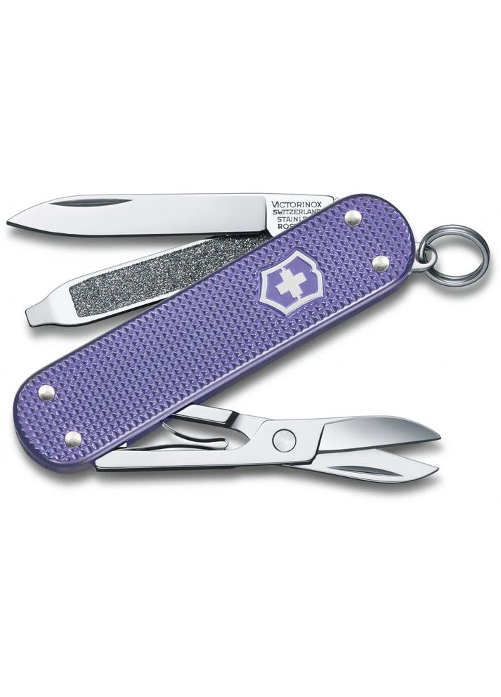 Нож Classic SD Alox Colors Electric Lavender 58мм, 5 функций, рифл. фиол Victorinox (385894694)