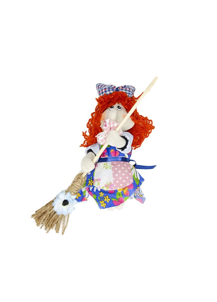 Текстильная кукла Баба-Яга миниатюра 20 см. No Brand (336960357)