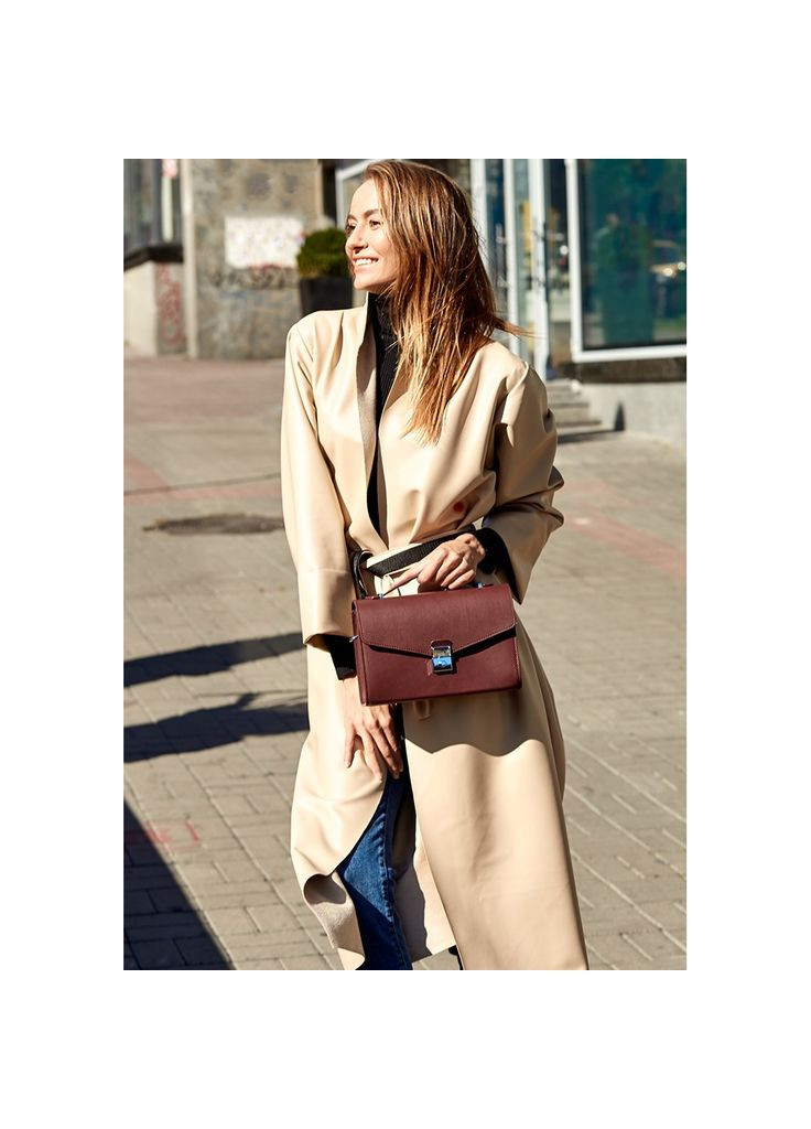 Жіноча шкіряна сумка-кроссбоді Lola бордова (A-026695) BlankNote (327874238)