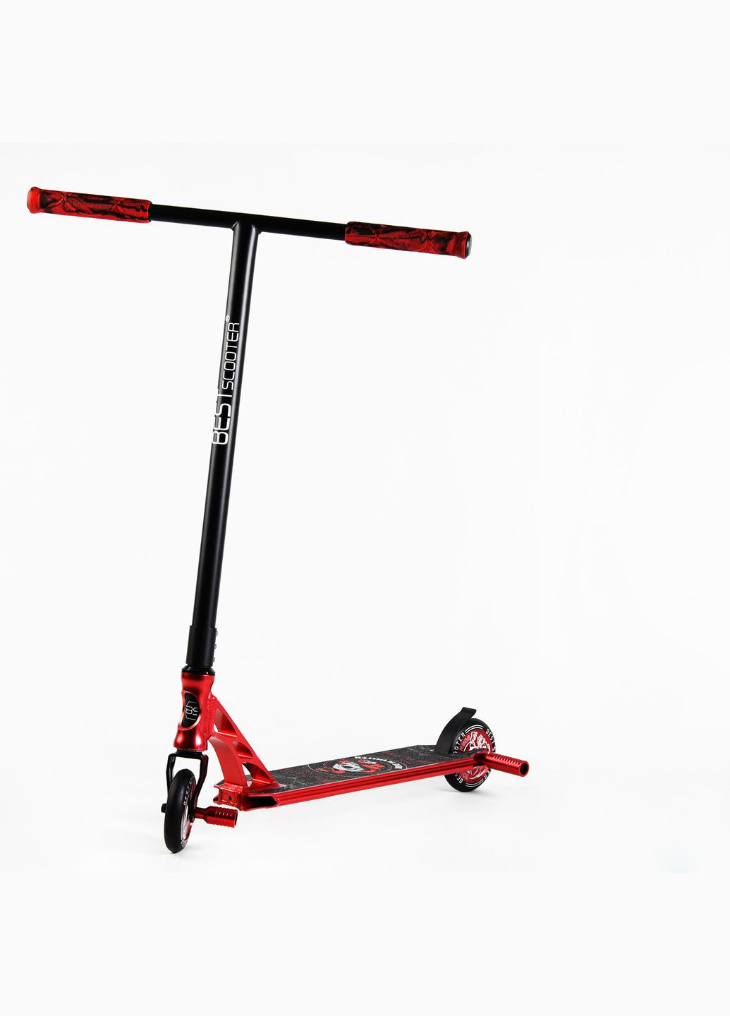 Самокат трюковый "Skull and Snake" HIC-система, пеги, алюминиевый диск и дека. Red (107484) Best Scooter (340911769)