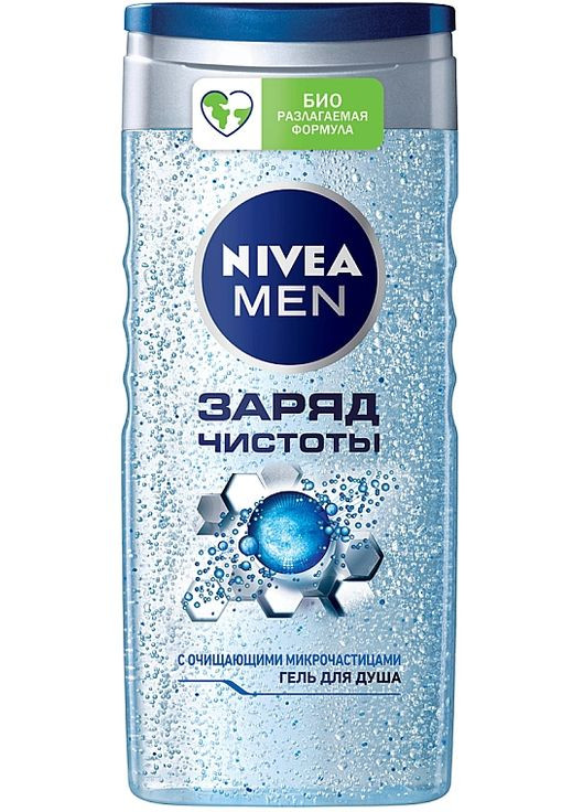 Гель для душу 3в1 для тіла, обличчя та волосся MEN PURE IMPACT 500ml (67059-18501) Nivea (368664696)