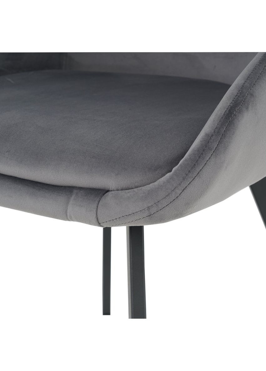 Стул кухонный PEPIO черный каркас/ велюр Intarsio (372178949)