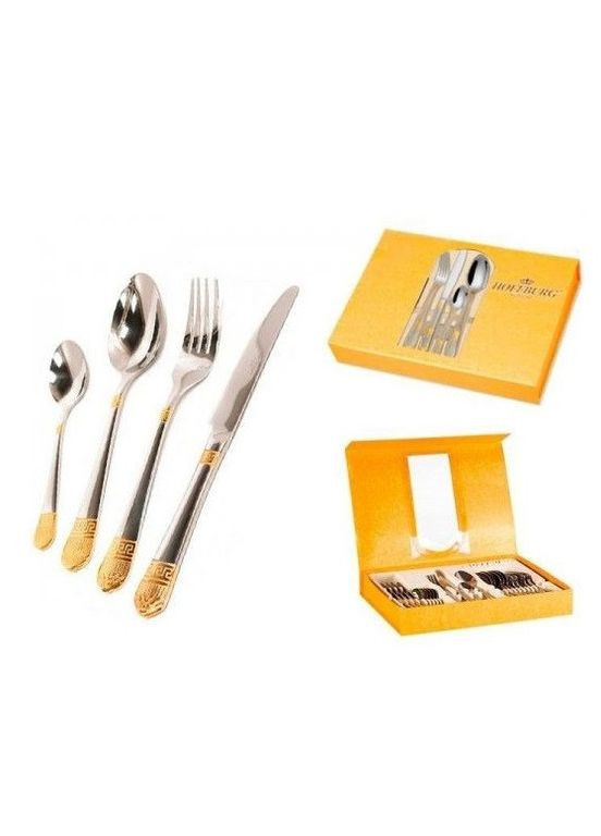 Набор столовых приборов HB-24000GS Charm 24 предмета на 6 персон ложки, вилки, ножи Hoffburg (301536262)