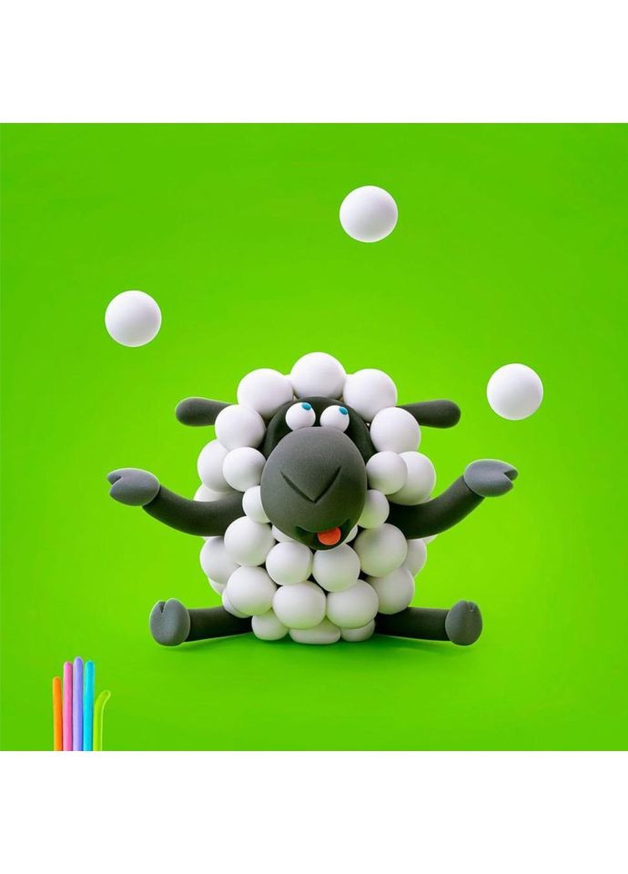 Набір пластиліну, що самостійно твердіє ЛІПАКА – Корівка, песик, вівця 60024-UA01 No Brand (365638547)