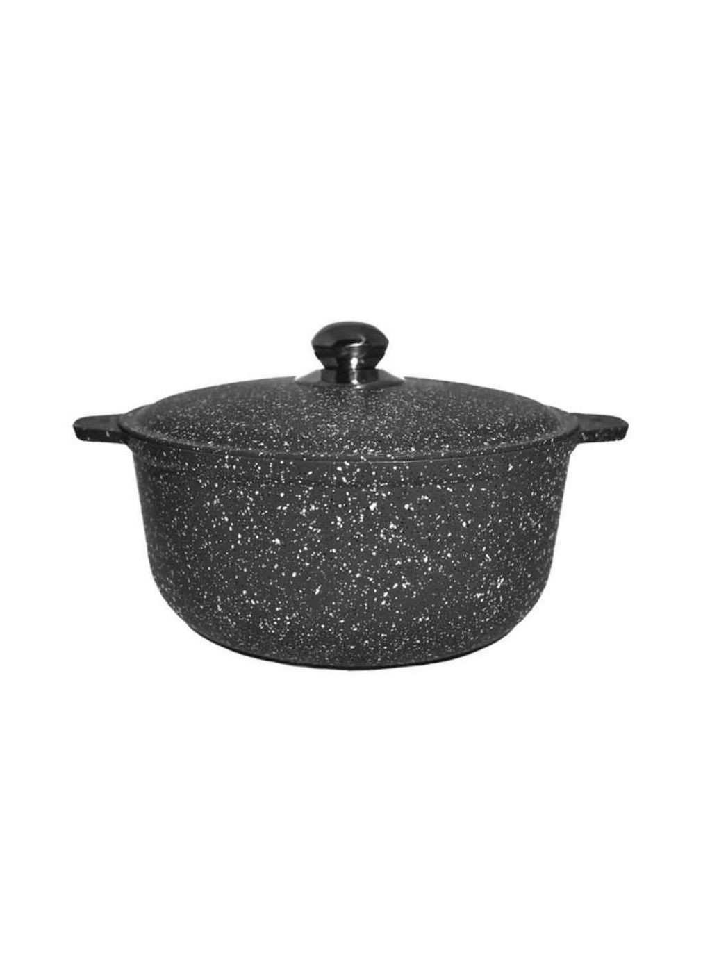 Каструля 3л з а/п покриттям і алюмінієвою кришкою АS10031 (сірий граніт) ТМ TALKO Талко (315516056)