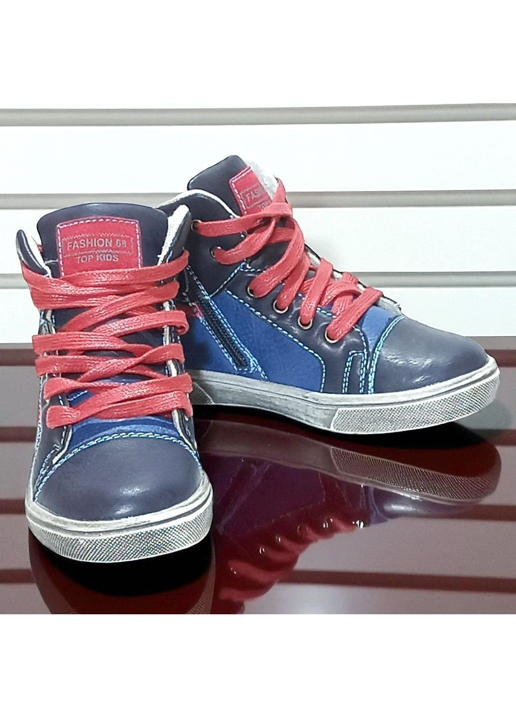 Синие спортивные, повседневные, кэжуал осенние утепленные хайтопы для мальчика, демисезонные ортопедические ботинки, утепленные осенние ботинки клиби Clibee