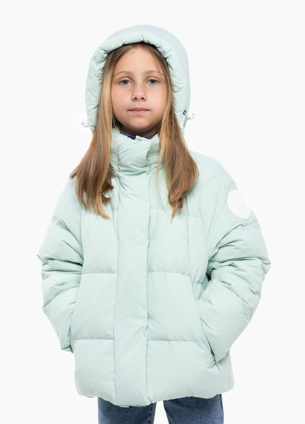 М'ятна зимня куртка для дівчинки 2205 116 см (2000989664475w) shop (2000989664475) XZKAMI