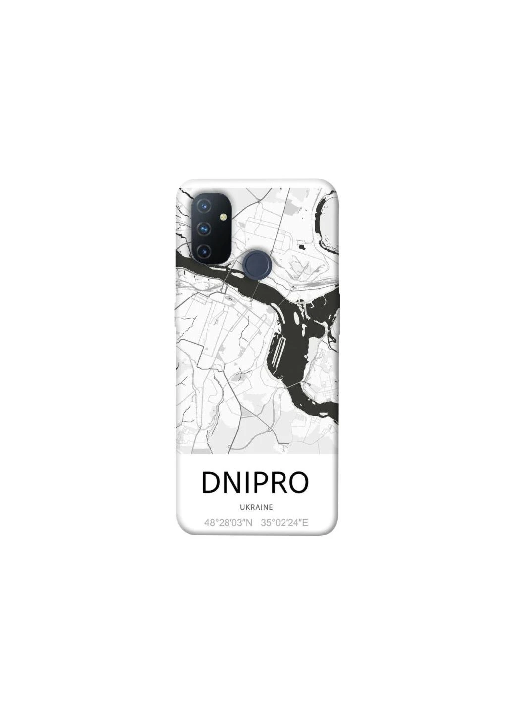 Чехол на OnePlus Nord N100 Dnipro map Frontalka (356090654)